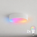 Brilagi - Lámpara de techo LED RGBW regulable CLARE 2xE27/9W/230V 2700-6500K Ø 30 cm Wi-Fi blanca