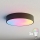 Brilagi - Lámpara de techo LED RGBW regulable CLARE 3xE27/9W/230V 2700-6500K Ø 40 cm Wi-Fi negra