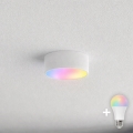 Brilagi - Lámpara de techo LED RGBW regulable para baño CLARE 1xE27/9W/230V 2700-6500K Ø 20 cm IP54 Wi-Fi blanco