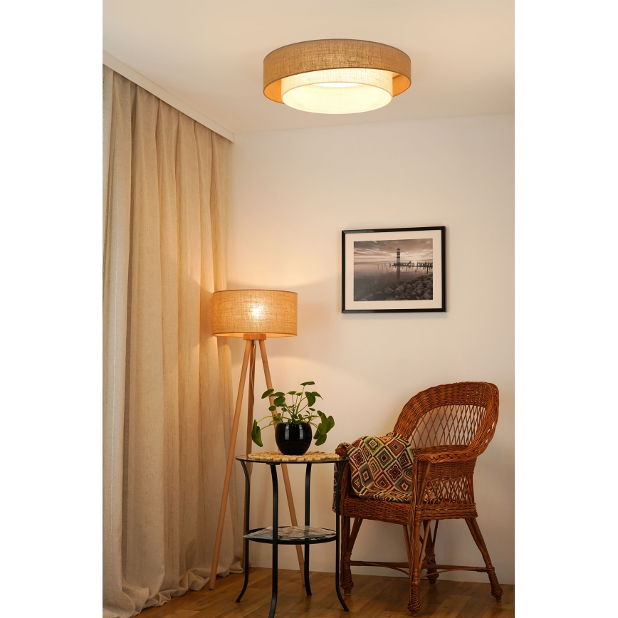 Brilagi - Lámpara de techo LED SHINE LED/24W/230V Ø 60 cm beige/crema