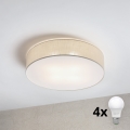 Brilagi - Lámpara de techo LED SIRIJA 4xE27/15W/230V Ø 60 cm crema