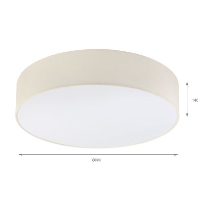Brilagi - Lámpara de techo LED SIRIJA 4xE27/15W/230V Ø 60 cm crema