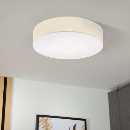 Brilagi - Lámpara de techo LED SIRIJA 4xE27/60W/230V Ø 60 cm color crema