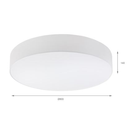Brilagi - Lámpara de techo LED SIRIJA 6xE27/15W/230V diámetro 80 cm blanca