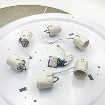 Brilagi - Lámpara de techo LED SIRIJA 6xE27/15W/230V Ø 80 cm crema