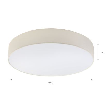 Brilagi - Lámpara de techo LED SIRIJA 6xE27/15W/230V Ø 80 cm crema