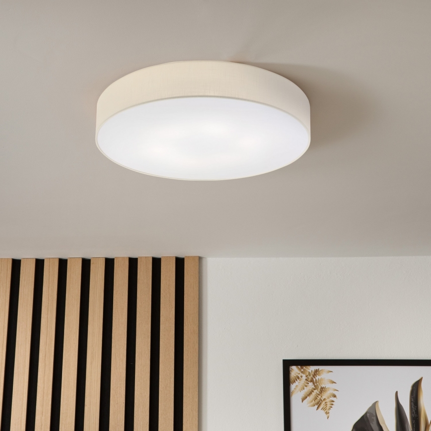 Brilagi - Lámpara de techo LED SIRIJA 6xE27/60W/230V, diámetro 80 cm, color crema