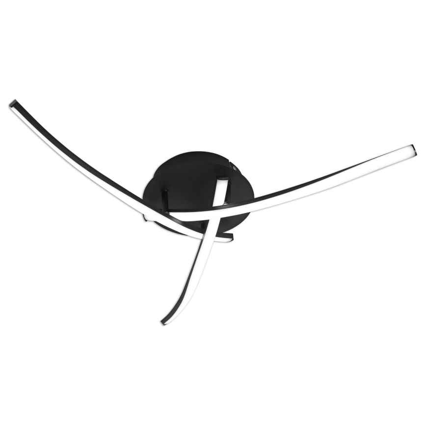 Brilagi - Lámpara de techo LED STRIPES LED/24W/230V diámetro 64 cm negra