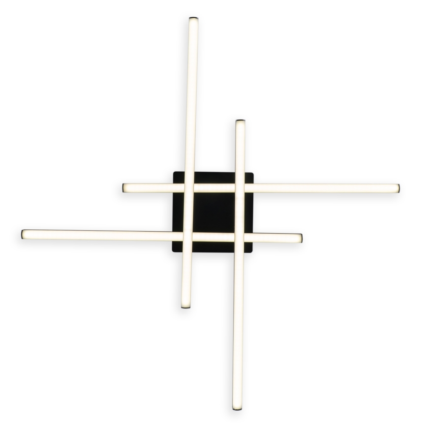 Brilagi - Lámpara de techo STRIPES LED/37W/230V 68x68 cm negra