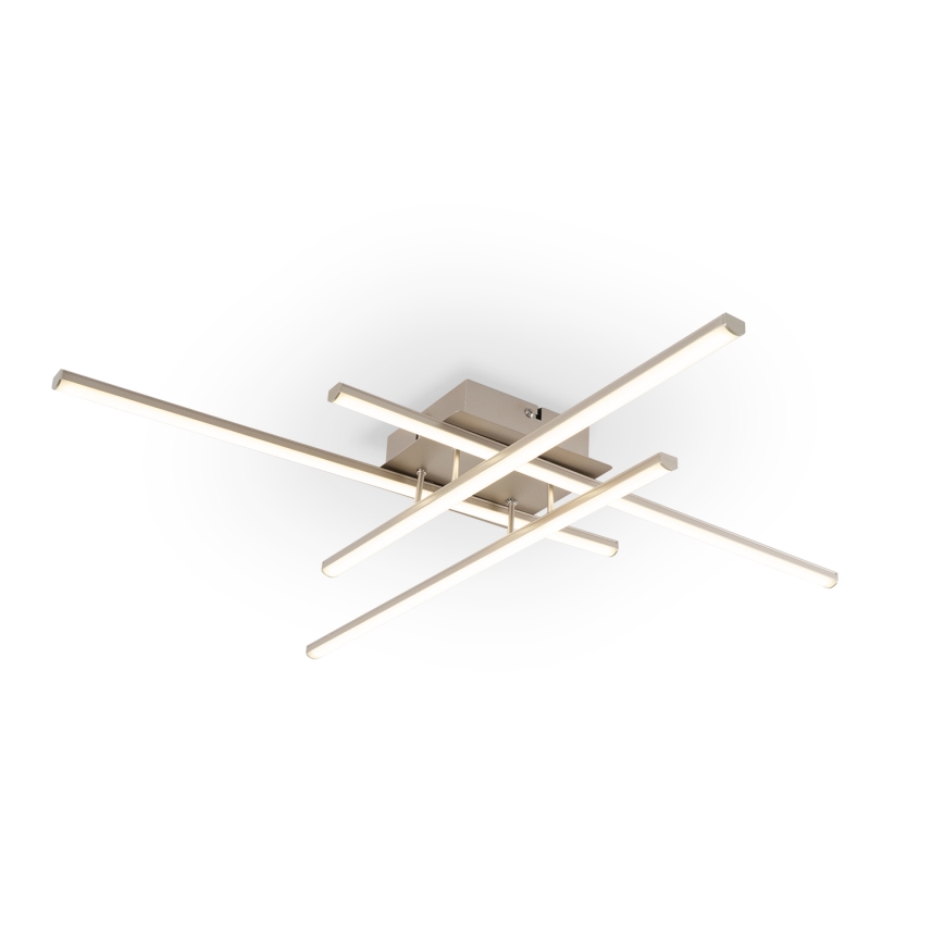 Brilagi - Luminaria de techo LED STRIPES/37W/230V 68x68 cm plateada