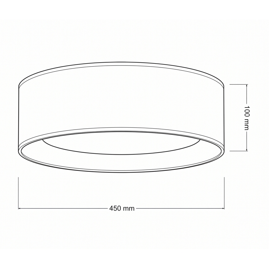 Brilagi - Lámpara de techo LED VELVET SIMPLE LED/24W/230V 3000K (blanco cálido) Ø 45 cm marrón