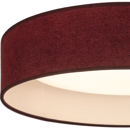 Brilagi - Lámpara de techo LED VELVET SIMPLE LED/24W/230V 3000K Ø 45 cm color burdeos