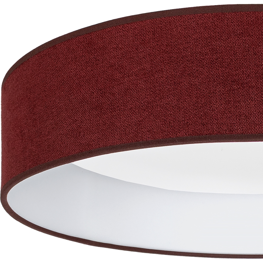 Brilagi - Lámpara de techo LED VELVET SIMPLE LED/24W/230V 3000K Ø 45 cm color burdeos