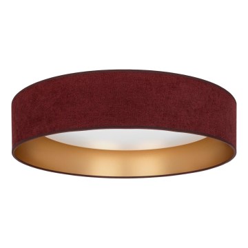 Brilagi - Lámpara de techo LED VELVET SIMPLE LED/24W/230V 4000K Ø 45 cm burdeos/dorado