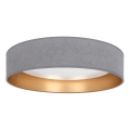 Brilagi - Lámpara de techo LED VELVET SIMPLE LED/24W/230V 4000K Ø 45 cm gris/dorado