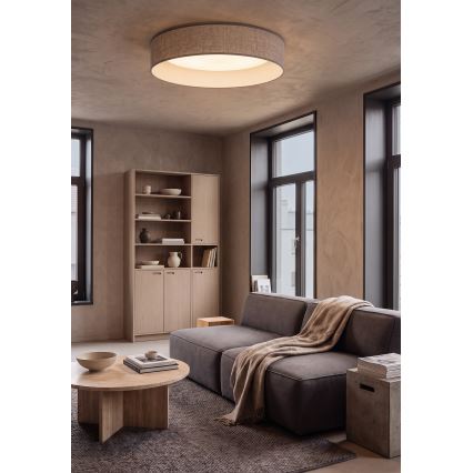 Brilagi - Lámpara de techo LED VELVET SIMPLE LED/36W/230V 3000 K Ø 55 cm gris