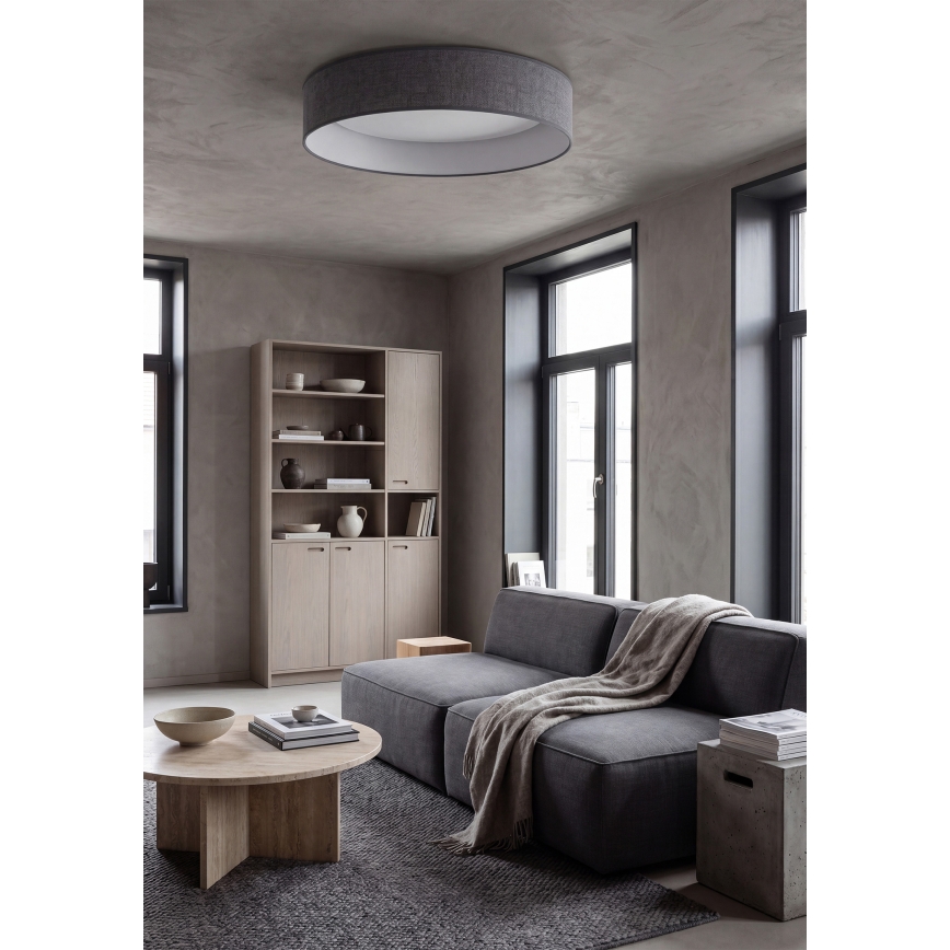 Brilagi - Lámpara de techo LED VELVET SIMPLE LED/36W/230V 3000 K Ø 55 cm gris