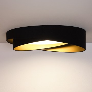 BRILAGI - Lámpara de techo LED VELVET TWIST LED/24W/230V 4000K diámetro 55 cm negro/dorado