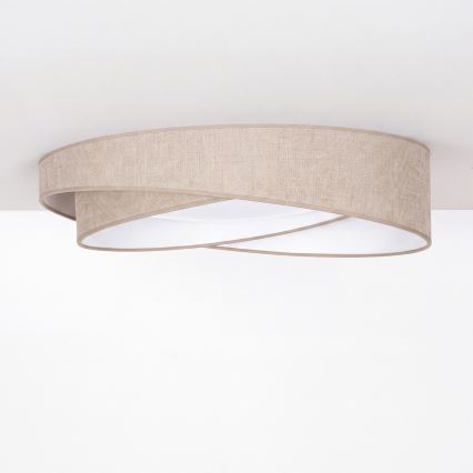 BRILAGI - Lámpara de techo LED VELVET TWIST LED/24W/230V 4000K Ø 55 cm beige