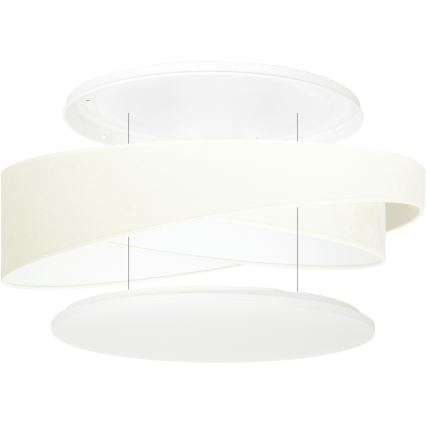 BRILAGI - Lámpara de techo LED VELVET TWIST LED/24W/230V 4000K Ø 55 cm beige