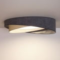 BRILAGI - Lámpara de techo LED VELVET TWIST LED/24W/230V 4000K Ø 55 cm gris/crema