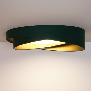 BRILAGI - Lámpara de techo LED VELVET TWIST LED/24W/230V 4000K Ø 55 cm verde/dorado