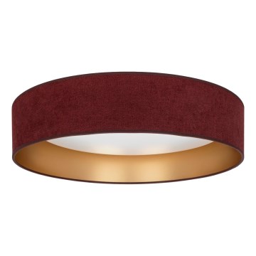 Brilagi - Lámpara de techo LED VELVET VARI LED/24W/230V 3000/4000/6500K Ø 45 cm burdeos/dorado