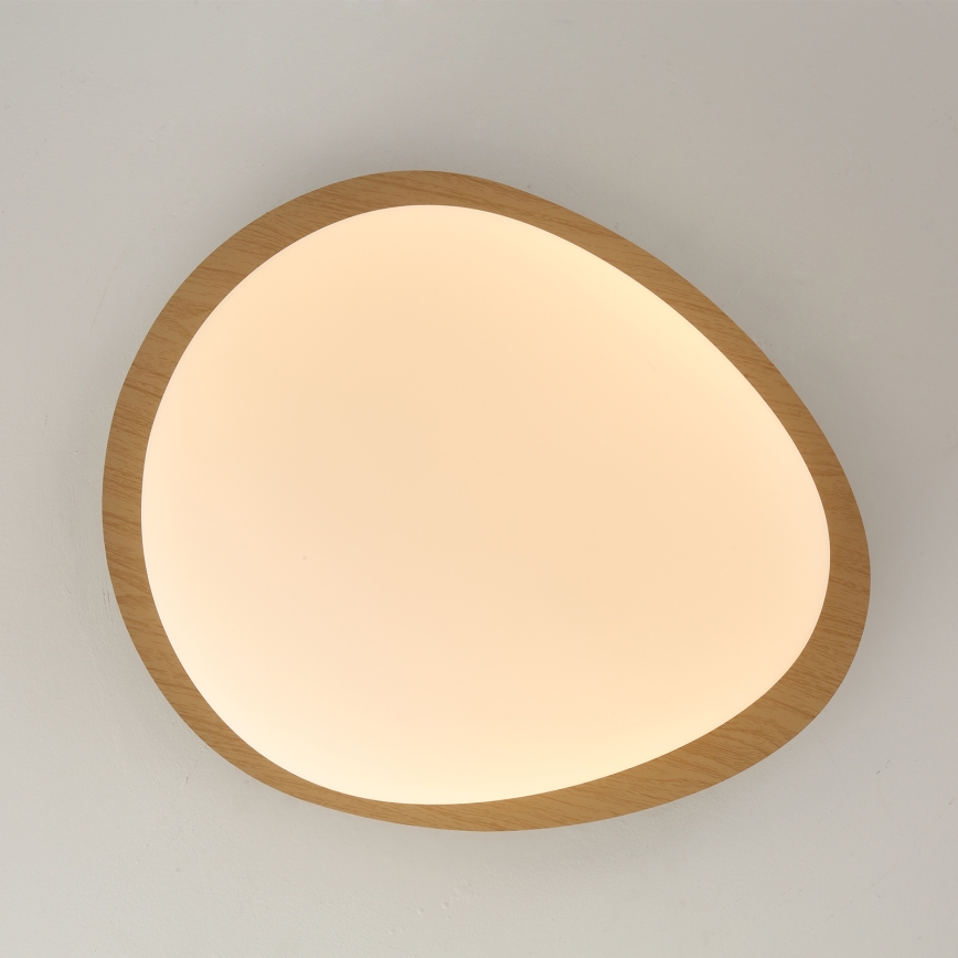 Brilagi - Lámpara de techo LED VISBY WOOD LED/18W/230V Ø 38 cm marrón