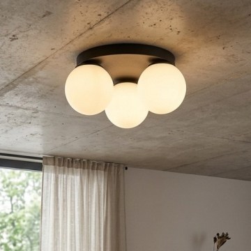 BRILAGI - Lámpara de techo MILO 3xE27/60W/230V Ø 35 cm negra