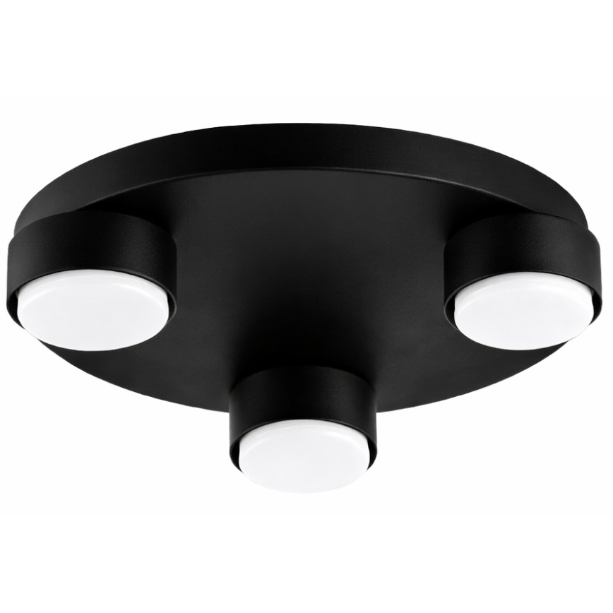 Brilagi - Lámpara de techo MONO 3xGX53/12W/230V Ø 30 cm negra