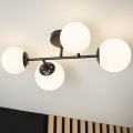 Brilagi - Lámpara de techo montada en superficie MALONY 4xE14/20W/230V negra