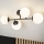 Brilagi - Lámpara de techo montada en superficie MALONY 4xE14/20W/230V negra