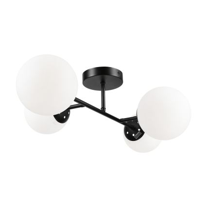 Brilagi - Lámpara de techo montada en superficie MALONY 4xE14/20W/230V negra