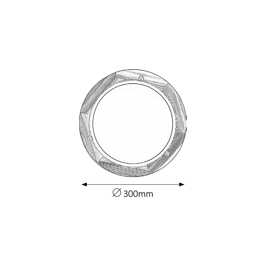 BRILAGI - Lámpara de techo ORBIS 1xE27/60W/230V Ø 30 cm pino
