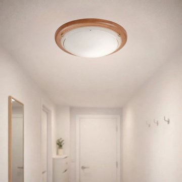 Brilagi - Lámpara de techo ORBIS 2xE27/60W/230V Ø 38 cm pino