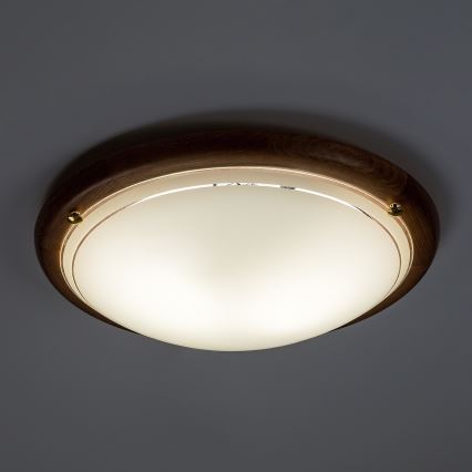 Brilagi - Lámpara de techo ORBIS 2xE27/60W/230V Ø 38 cm pino