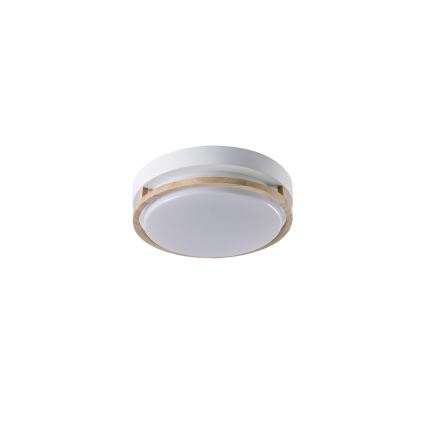 Brilagi - Lámpara de techo ORINO 2xE27/40W/230V, diámetro 27 cm, blanco/roble
