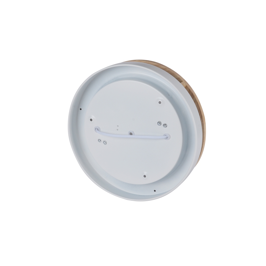 Brilagi - Lámpara de techo ORINO 2xE27/40W/230V, diámetro 27 cm, blanco/roble