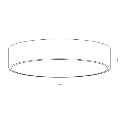 Brilagi - Lámpara de techo para baño CLARE 4xE27/24W/230V Ø 50 cm IP54 marrón