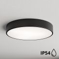 Brilagi - Lámpara de techo para baño CLARE 4xE27/24W/230V Ø 50 cm IP54 negra
