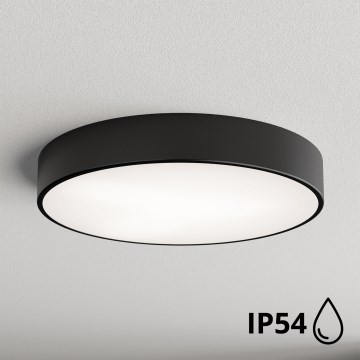 Brilagi - Lámpara de techo para baño CLARE 4xE27/24W/230V Ø 50 cm IP54 negra