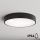 Brilagi - Lámpara de techo para baño CLARE 4xE27/24W/230V Ø 50 cm IP54 negra