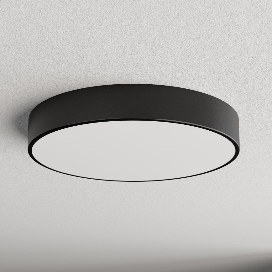 Brilagi - Lámpara de techo para baño CLARE 4xE27/24W/230V Ø 50 cm IP54 negra
