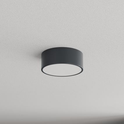 Brilagi - Luminaria de techo para baño con sensor de movimiento y sensor crepuscular CLARE 1xE27/24W/230V Ø 20 cm antracita IP54