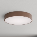Brilagi - Lámpara de techo para baño con sensor de movimiento y crepuscular CLARE 4xE27/24W/230V Ø 50 cm marrón IP54