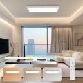 Brilagi - Lámpara de techo para baño LED regulable FRAME SMART LED/30W/230V 30x60 cm 3000-6000K IP44 blanca + mando a distancia