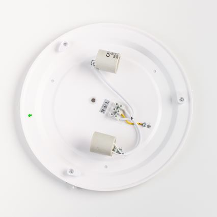 Brilagi - Lámpara de techo para baño POOL 2xE27/15W/230V Ø 30 cm IP54 negra