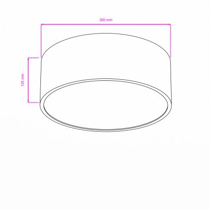 Brilagi - Lámpara de techo para baño POOL 2xE27/15W/230V Ø 30 cm IP54 negra