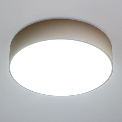 Brilagi - Lámpara de techo para baño POOL 4xE27/15W/230V diámetro 50 cm IP54 beige