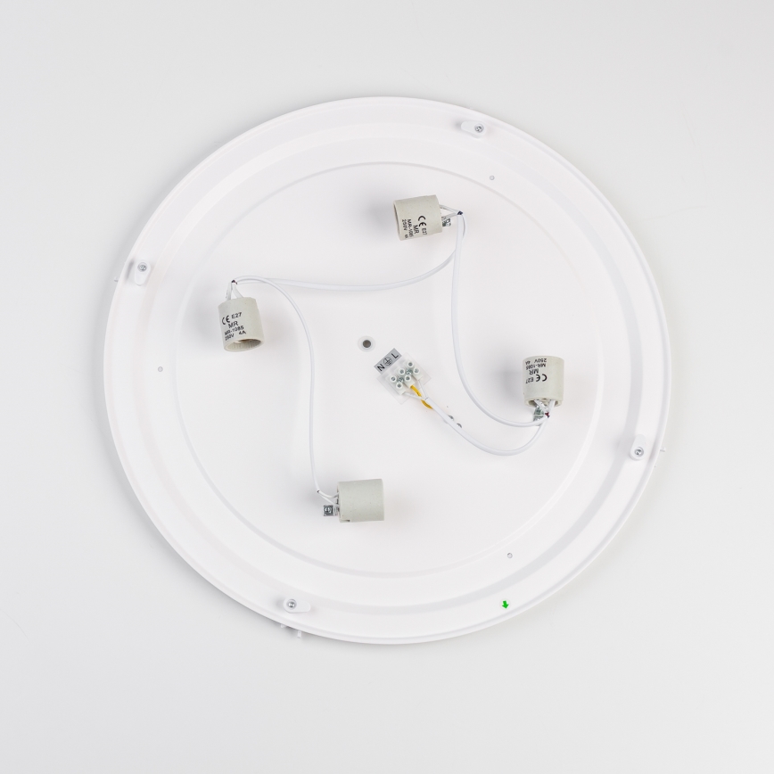 Brilagi - Lámpara de techo para baño POOL 4xE27/15W/230V diámetro 50 cm IP54 beige